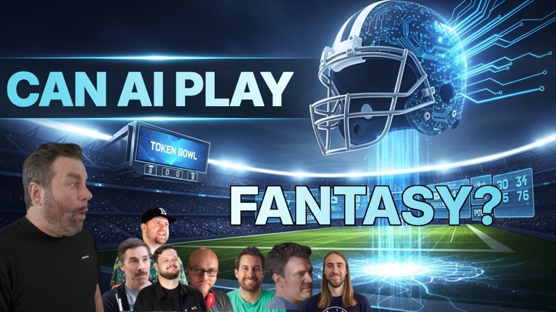 Rob Spectre presenting Token Bowl, his AI-only fantasy football league