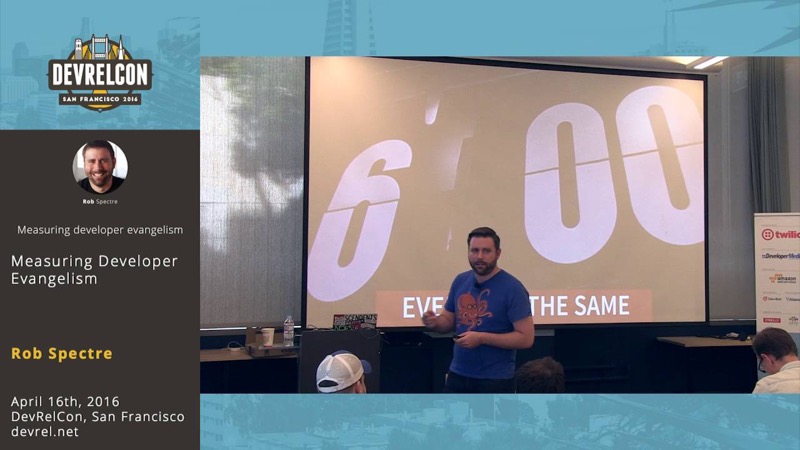 Rob Spectre on measuring developer evangelism at DevRelCon San Francisco 2016